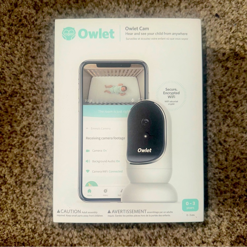Owlet Cam Baby Monitor in White